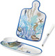 Blue Lagoon Cheese Plate & Oval Tray Set – Coastal Melamine Serveware With Dip Bowl & Cheese Knife For Charcuterie Appetizers Seafood & Snacks – Shatterproof Indoor/Outdoor Entertaining