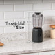 Iris Usa 3-Speed High-Power Professional-Grade Countertop & Kitchen Blender - 50 Oz Tritan Jar Titanium-Coated Stainless Steel -Blades Charcoal Black -For Smoothies Frozen Drinks Protein Shakes