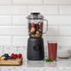 Iris Usa 3-Speed High-Power Professional-Grade Countertop & Kitchen Blender - 50 Oz Tritan Jar Titanium-Coated Stainless Steel -Blades Charcoal Black -For Smoothies Frozen Drinks Protein Shakes