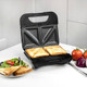 Kalorik 4-In-One Sandwich Grill And Waffle Maker With Interchageable Nonstick Plates And Cool-Touch Handle Perfect For Waffles Grilled Cheese Fried Eggs And More 800-Watts Stainless Steel