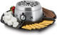 Kalorik 4-In-One Sandwich Grill And Waffle Maker With Interchageable Nonstick Plates And Cool-Touch Handle Perfect For Waffles Grilled Cheese Fried Eggs And More 800-Watts Stainless Steel