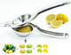 Ergonomic Lemon Lime Squeezer - Food-Grade Stainless Steel Juicer With Grooved Pressing Design Rust-Resistant & Easy To Clean Kitchen Gadget