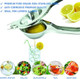 Ergonomic Lemon Lime Squeezer - Food-Grade Stainless Steel Juicer With Grooved Pressing Design Rust-Resistant & Easy To Clean Kitchen Gadget