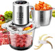 16 Cup Food Processors With Touch Screenmeat Grinder Veggie Chopper With With 2 Pieces Bowls Electric Food Processors2 Pieces 6 Bi-Level Bladesand Spatula For Baby Foodmeatvegetablesfruits