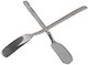 Leadigol 2Pcs Stainless Steel Butter Knives Cake Divider Ice Cream Baking Spatula Pastry Pizza Pie Cooking Sandwich Spreader Cheese Knives