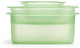 Lekue Ovo Red And Clear Platinum Silicone 3.5 Ounce Square Egg Cooker