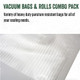 Lem Products Maxvac Combo Pack Of Vacuum Sealer Bags And Rolls Compatible With Major Vacuum Sealer Brands