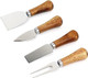 Cheese Knives Set With Wooden Handle Mini Steel Stainless Cheese Knife Set For Charcuterie And Cheese Spread Mini Serving Tongs Spoons Forks Toothpick Flags For Party Wedding Christmas