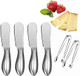 Charcuterie Board Accessories Set14-Piece Cheese And Butter Spreader Knives & Serving Tongswooden Handle Cocktail Knives