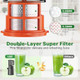 Cold Press Juicer Slow Masticating Juicer With 5.4" Wide Feed Chute 350W Juicer Machines Fit Whole Vegetables And Fruits With High Juice Yield Easy To Clean