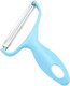 Peeler - Cabbage Graters Salad Potato Slicer Cooking Tools Wide Mouth Peeler Vegetables Fruit Stainless Steel Knife Kitchen Accessories (Blue)