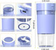 Portable Blender For Smoothies 10 Oz Mini Personal Usb-C Rechargeable Cordless Smoothie Maker & Handheld Protein Shake Blender Quiet Small Travel Juicer For Office Gym Kitchen(Purple)