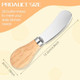 Molain 28Pcs Cheese Spreader Knives Butter Knife Spreader With Wooden Handle Stainless Steel Cocktail Knives Spreaders Charcuterie Boards Accessories For Condimets Cheese Butter