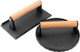 Mouyat 2 Pack Cast Iron Grill Press 6.8 Inch Round And 8 Inch Rectangle Heavy Grill Weight Bacon Griddle Press With Wooden Handle Flat Cooking Weight Press Steak Weights For Bacon Burgers Meat Bbq