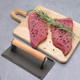 Mouyat 2 Pack Cast Iron Grill Press 6.8 Inch Round And 8 Inch Rectangle Heavy Grill Weight Bacon Griddle Press With Wooden Handle Flat Cooking Weight Press Steak Weights For Bacon Burgers Meat Bbq