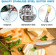 Mudder 8 Pieces Butter Knives Cheese Spreader Knife Stainless Steel Butter Spreader Utensils For Cheese Jam Pastry Making