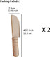 2 Pieces Wooden Kids Knife Toddler Knife For Chopping Kids Knifes For Cooking Toddler Knives Children'S Safe Knives Cutting Veggies Fruits Kitchen Tool For 3-10 Years Old