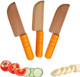 3 Pieces Wooden Kids Knife Toddler Knife For Chopping Kids Knifes For Cooking Toddler Knives Children'S Safe Knives Cutting Veggies Fruits Kitchen Tool For 3-10 Years Old
