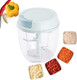 Pull String Garlic Chopper 5 Sharp Blades Manual Onion Cutter Dishwasher Safe Portable Hand Food Processor With Bowl For Vegetables Nuts Spice Baby Food 3.8 Cup