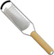 Zester Grater & Cheese Grater — Parmesan Cheese Lemon Ginger Garlic Chocolate Vegetables Fruits Solid Beech Handle Fine Stainless Steel Blades With Protector Dishwasher Safe