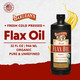 Barleans Organic Flaxseed Oil Liquid Cold Press Flax Seeds 7640mg ALA Omega 3 Fatty Acid Supplement for Joint and Heart Health and Healthy Digestion 32 oz
