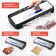 Moist/Dry Vacuum Food Sealer For Food Storage 11.8'' Cutter Up To 20 Feet Roll Storage Countdown Assistant And Visual Window 5 Food Modes For Prep Food
