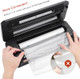 Moist/Dry Vacuum Food Sealer For Food Storage 11.8'' Cutter Up To 20 Feet Roll Storage Countdown Assistant And Visual Window 5 Food Modes For Prep Food