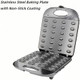 1400W Electric Mini Waffle Maker 24-Hole Walnut Cookie Mold Maker Automatic Cookie Press Stuffed Waffle Maker Machine With Non-Stick Coating For Cookie Pie Cake Waffle