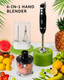 Bundled Sangcon 6-In-1 Immersion Blender Handheld Hand Blender With Chopper & 34Oz Blending Cup Storage Base