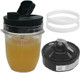 Replacement Flat/Milling Blade And 12Oz Cup With Spout Lid，Compatible With Ninja Nutri-Blender Pro With Auto-Iq1100-Wattbn400Bn401Cl401Acl405Cobn750Bn800(7Fins Male Gear/30 Series)