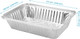 125 Pack 8.5 X 6.3 Inches Disposable Foil Pans 2.25 Lb Aluminum Foil Food Containers With Plastic Lids Aluminum Foil Pan Rectangular Baking Pan Take Out Containers For Steam Table zer