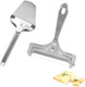 2Pcs Stainless Steel Wire Cheese Slicer Adjustable Thickness Cheese Shaver With Cheese Shovel Wire Cheese Cutter Slicer Kit Cheese Cutter Board Butter Slicer For Soft Semi-Hard Hard Cheeses Butter
