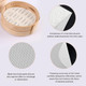 16Pcs 11 Inch Non-Stick Silicone Steamer Mesh Matreusable Round Silicone Steamer Linerswhite Dim Sum Mesh Round Dumplings Buns Mat Steamed Pad For Home Kitchen Cooking