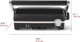 Starfrit The Rock Panini Press - Rock.Tec Non-Stick Reversible Plate - Opens 180 Degrees - Adjustable Temperate Control