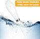 2 Pcs Butter Knife Cheese Spreader Knives 5 Inch Butter Knife With White Porcelain Handle Wide Blade Cheese Spreader For Cutting Spreading Butter Cheese