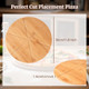 Round Pizza Cutting Boardbamboo Pizza Peel 12 Inchwood Pizza Peel With Cheese Kniferound Cutting Board Set Of 3