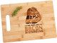 Darth Vader I Find Your Lack Of Bacon Disturbing Engraved Bamboo Wood Cutting Board With Handle Charcuterie Cheese Star Wars 8.5 X 11"