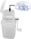 Topincn Manual Ice Crusher Multifunctional Specialty Appliances Shaved Ice Machines Household Ice Breaker With Clear Internal Structure For Home Kitchen Using (Translucent)
