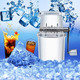 Topincn Manual Ice Crusher Multifunctional Specialty Appliances Shaved Ice Machines Household Ice Breaker With Clear Internal Structure For Home Kitchen Using (Translucent)