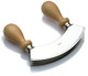 Tredoni Double 6" Mezzaluna Chopper Slicer Cutter - 15Cm Double Moon Round Hachoir - Italian Stainless Steel