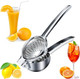 Premium Lemon Squeezer – Heavy Duty Stainless Steel Manual Citrus Juicer For Lemons Limes & Oranges Rustproof Easy To Use Handheld Kitchen Tool.