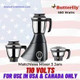 Butterfly Matchless Mixer Grinder 550 Watts 110 Votls For Use In Usa & Canada Only
