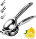 Lemon Squeezer Stainless Steel With Premium Heavy Duty Solid Metal Squeezer - Large Manual Citrus Press Juicer And Lime Squeezer Stainless Steel