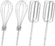 4Pcs Hand Mixer Beaters Attachments Beaters For Hand Mixerstainless Steel Beach Mixer Attachments Hand Mixer Beaters Compatible For Hamilton Egg Whisk Blades Parts 62682Rz 62692 62695V 64699