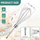 4Pcs Hand Mixer Beaters Attachments Beaters For Hand Mixerstainless Steel Beach Mixer Attachments Hand Mixer Beaters Compatible For Hamilton Egg Whisk Blades Parts 62682Rz 62692 62695V 64699