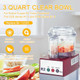 112203 Food Processor 3 Quart Clear Bowl Fit For Robot Coupe R2 Fits R2B Series #1-4 And R2N Series #1-3