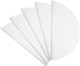 Uxcell 5Pcs Silicone Steamer Liners 19.7" Bamboo Steamer Liner Non-Stick Silicone Air Fryer Steamer Liners For Buns Dumplings Pastry Baking White