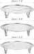 Uxcell 3Pcs Stainless Steel Steamer Rack With Stand 8.6 Inches/9.5 Inches/10.2 Inches Pot Steaming Tray For Steamer Cookware Instant Pressure Cooker