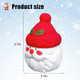 2.7 Inch Large Grinder Kitchen Helper Santa Claus Shaped Grinder For Christmas - White