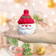 2.7 Inch Large Grinder Kitchen Helper Santa Claus Shaped Grinder For Christmas - White
